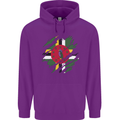Torn Dominica Flag Dominican Day Football Childrens Kids Hoodie Purple
