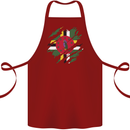 Torn Dominica Flag Dominican Day Football Cotton Apron 100% Organic Maroon