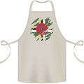 Torn Dominica Flag Dominican Day Football Cotton Apron 100% Organic Natural