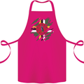 Torn Dominica Flag Dominican Day Football Cotton Apron 100% Organic Pink
