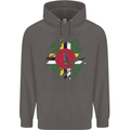 Torn Dominica Flag Dominican Day Football Mens 80% Cotton Hoodie Charcoal
