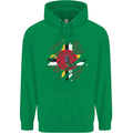 Torn Dominica Flag Dominican Day Football Mens 80% Cotton Hoodie Irish Green