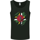 Torn Dominica Flag Dominican Day Football Mens Vest Tank Top Black