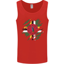 Torn Dominica Flag Dominican Day Football Mens Vest Tank Top Red
