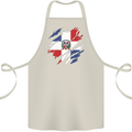 Torn Dominican Republic Flag Dominicanos Day Cotton Apron 100% Organic Natural