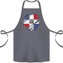Torn Dominican Republic Flag Dominicanos Day Cotton Apron 100% Organic Steel
