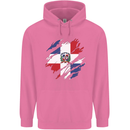Torn Dominican Republic Flag Dominicanos Day Mens 80% Cotton Hoodie Azelea