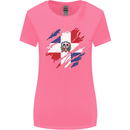Torn Dominican Republic Flag Dominicanos Day Womens Wider Cut T-Shirt Azalea