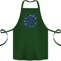 Torn EU Flag European Union Flag Football Cotton Apron 100% Organic Forest Green