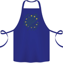 Torn EU Flag European Union Flag Football Cotton Apron 100% Organic Royal Blue