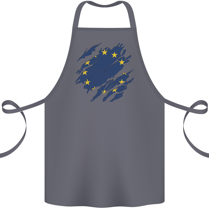 Torn EU Flag European Union Flag Football Cotton Apron 100% Organic Steel