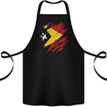 Torn East Timor Flag Day Football Cotton Apron 100% Organic Black