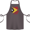 Torn East Timor Flag Day Football Cotton Apron 100% Organic Dark Grey