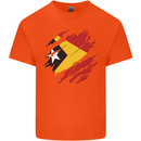 Torn East Timor Flag Day Football Mens Cotton T-Shirt Tee Top Orange