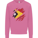 Torn East Timor Flag Day Football Mens Sweatshirt Jumper Azalea