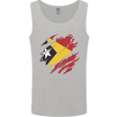 Torn East Timor Flag Day Football Mens Vest Tank Top Sports Grey