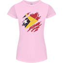 Torn East Timor Flag Day Football Womens Petite Cut T-Shirt Light Pink
