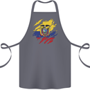 Torn Ecuador Flag Ecuadorian Day Football Cotton Apron 100% Organic Steel