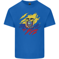 Torn Ecuador Flag Ecuadorian Day Football Mens Cotton T-Shirt Tee Top Royal Blue
