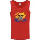 Torn Ecuador Flag Ecuadorian Day Football Mens Vest Tank Top Red