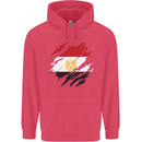 Torn Egypt Flag Egyptian Day Football Childrens Kids Hoodie Heliconia