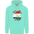 Torn Egypt Flag Egyptian Day Football Childrens Kids Hoodie Peppermint