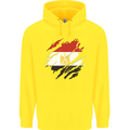 Torn Egypt Flag Egyptian Day Football Childrens Kids Hoodie Yellow