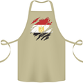 Torn Egypt Flag Egyptian Day Football Cotton Apron 100% Organic Khaki