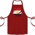 Torn Egypt Flag Egyptian Day Football Cotton Apron 100% Organic Maroon