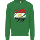 Torn Egypt Flag Egyptian Day Football Kids Sweatshirt Jumper Irish Green