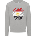 Torn Egypt Flag Egyptian Day Football Kids Sweatshirt Jumper Sports Grey