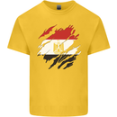 Torn Egypt Flag Egyptian Day Football Kids T-Shirt Childrens Yellow