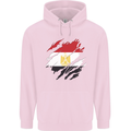 Torn Egypt Flag Egyptian Day Football Mens 80% Cotton Hoodie Light Pink