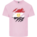 Torn Egypt Flag Egyptian Day Football Mens Cotton T-Shirt Tee Top Light Pink