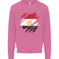 Torn Egypt Flag Egyptian Day Football Mens Sweatshirt Jumper Azalea