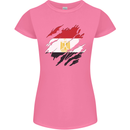 Torn Egypt Flag Egyptian Day Football Womens Petite Cut T-Shirt Azalea