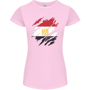 Torn Egypt Flag Egyptian Day Football Womens Petite Cut T-Shirt Light Pink