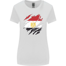 Torn Egypt Flag Egyptian Day Football Womens Wider Cut T-Shirt White