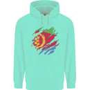 Torn Eritrean Flag Eritrea Flag Day Football Childrens Kids Hoodie Peppermint