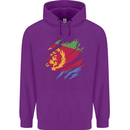 Torn Eritrean Flag Eritrea Flag Day Football Childrens Kids Hoodie Purple