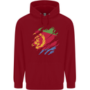 Torn Eritrean Flag Eritrea Flag Day Football Childrens Kids Hoodie Red