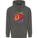 Torn Eritrean Flag Eritrea Flag Day Football Childrens Kids Hoodie Storm Grey