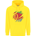 Torn Eritrean Flag Eritrea Flag Day Football Childrens Kids Hoodie Yellow