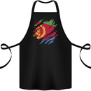 Torn Eritrean Flag Eritrea Flag Day Football Cotton Apron 100% Organic Black