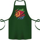 Torn Eritrean Flag Eritrea Flag Day Football Cotton Apron 100% Organic Forest Green