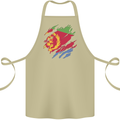 Torn Eritrean Flag Eritrea Flag Day Football Cotton Apron 100% Organic Khaki