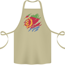 Torn Eritrean Flag Eritrea Flag Day Football Cotton Apron 100% Organic Khaki