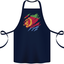 Torn Eritrean Flag Eritrea Flag Day Football Cotton Apron 100% Organic Navy Blue