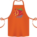 Torn Eritrean Flag Eritrea Flag Day Football Cotton Apron 100% Organic Orange