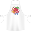 Torn Eritrean Flag Eritrea Flag Day Football Cotton Apron 100% Organic White